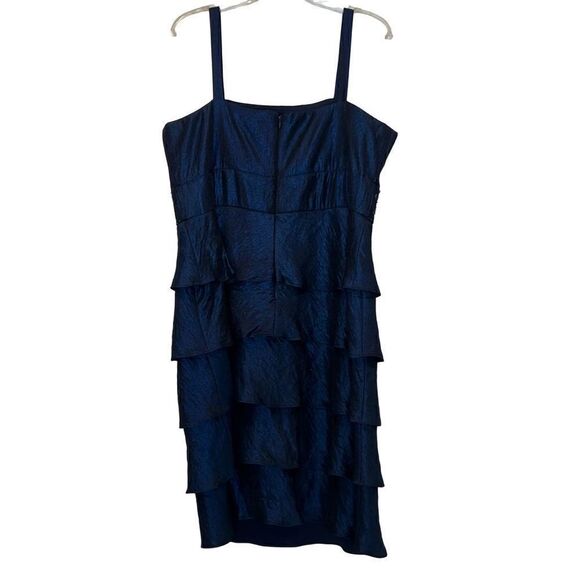 R&M Richards Blue beaded party dress with jacket Sz.18 NWT Vintage - Picture 4 of 12